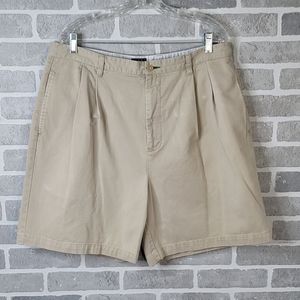 Tommy Hilfiger Khaki Pleated Mom or Dad Shorts 90s Y2k Shorts Men's Size 38